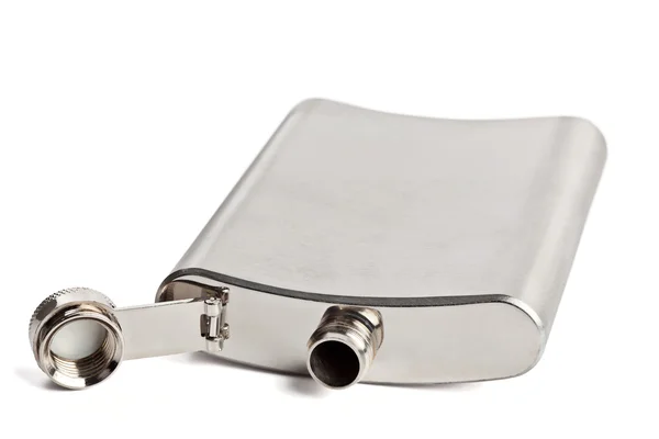 Stainless hip flask — Stock Photo, Image