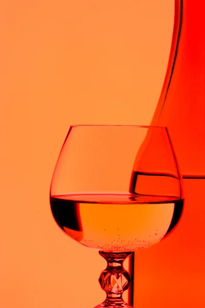 Wijn en glas — Stockfoto