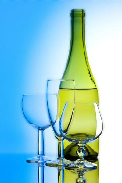 Wina i szkła — Zdjęcie stockowe