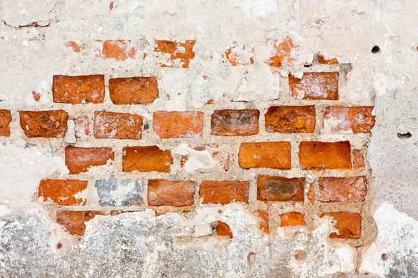 stock image Old weathered brick wall fragment