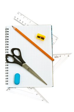 School supply set clipart