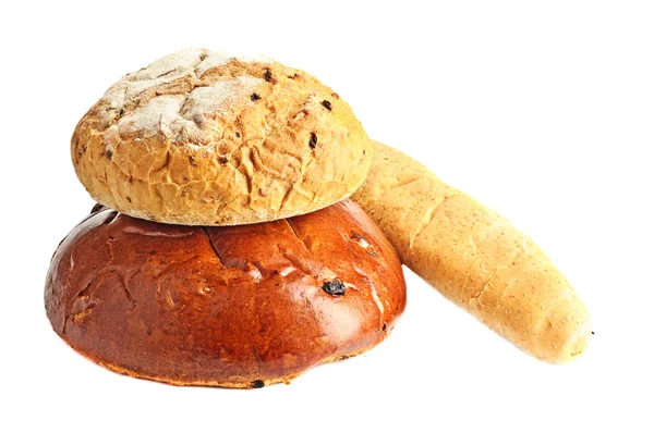 Algunos tipos de pan fresco — Foto de Stock