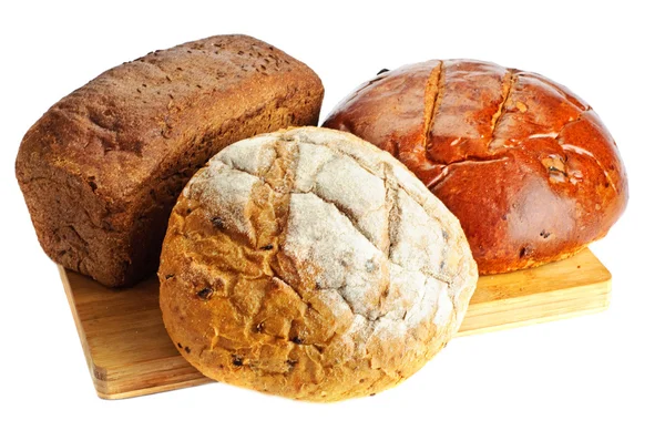 Alguns tipos de pão fresco — Fotografia de Stock