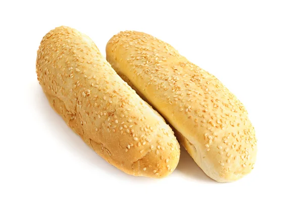 两个新鲜面包 — 图库照片