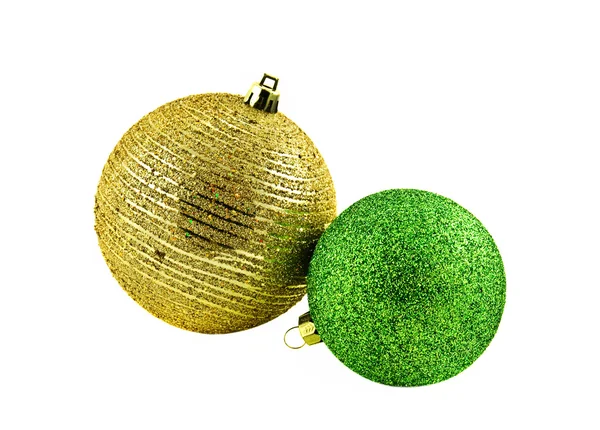 Two christmas balls — Stock Photo, Image