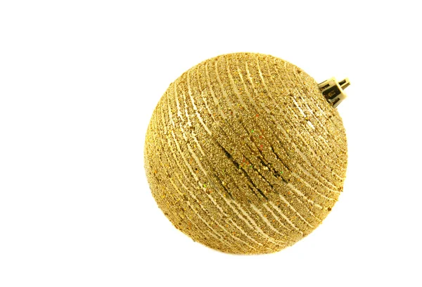 Boże Narodzenie złotą piłkę — Zdjęcie stockowe