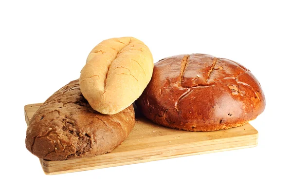 Alcuni tipi di pane fresco — Foto Stock