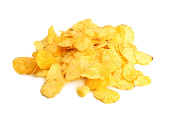 Золотые чипсы — стоковое фото
