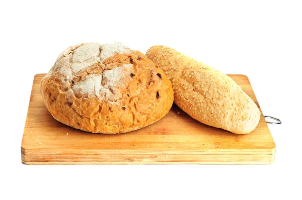 两个新鲜面包 — 图库照片