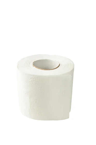 Papel higiénico aislado en blanco — Foto de Stock