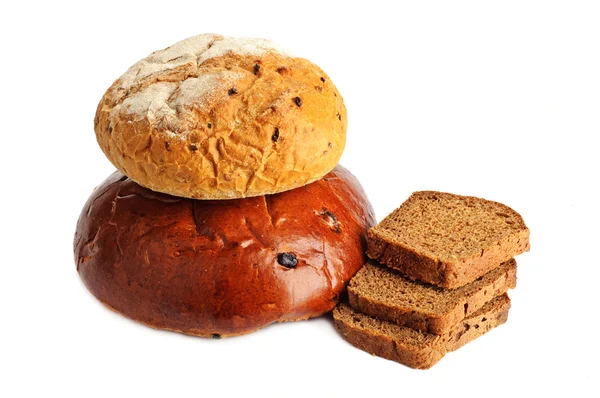 Algunos tipos de pan fresco — Foto de Stock