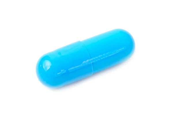 Um comprimido médico azul — Fotografia de Stock