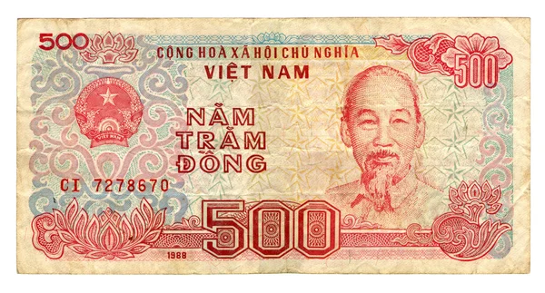 Zestawienie Wietnam dong 500 — Zdjęcie stockowe