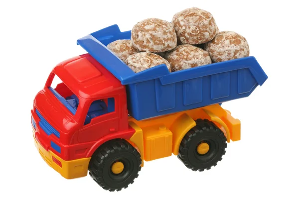 Пирожные и грузовик. — стоковое фото