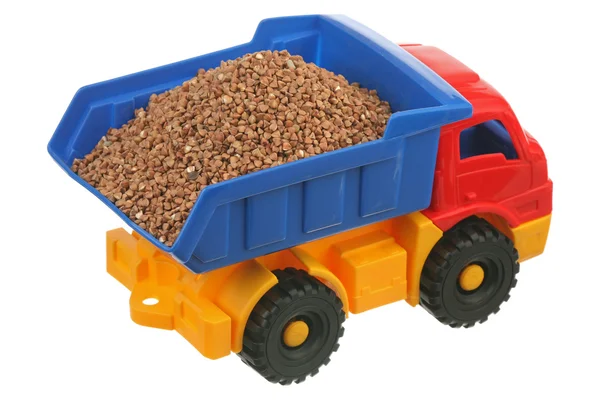 Buckwheat in the truck Stock Picture