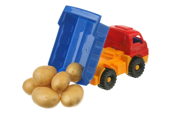 Potato in the truck — Stock Photo, Image