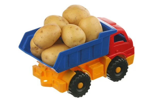 马铃薯在卡车 — 图库照片