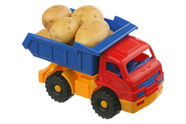 Potato in the truck Stock Image