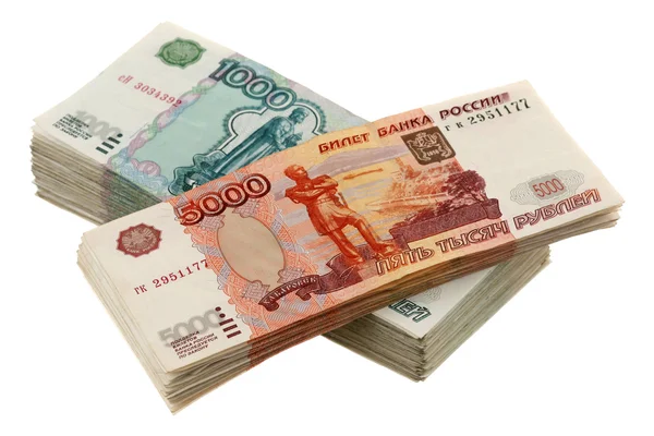 Russisch geld Rechtenvrije Stockafbeeldingen
