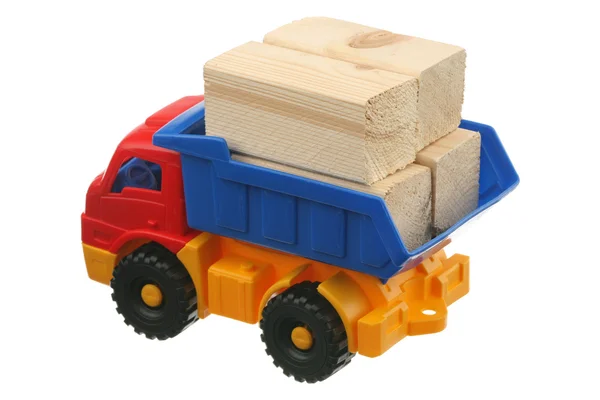 Piła drewna i ciężarówki — Zdjęcie stockowe