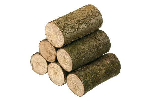 Six logs Stock Image