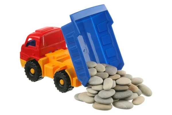 Камни в грузовике — стоковое фото