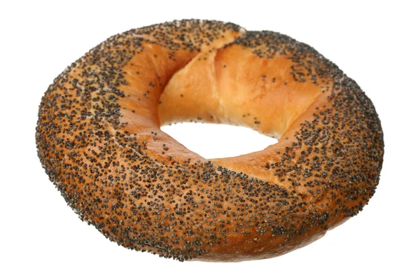 Bagel with poppy seeds — Stock Photo, Image