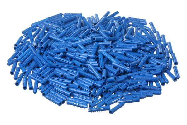 Cavilhas de plástico azul — Fotografia de Stock