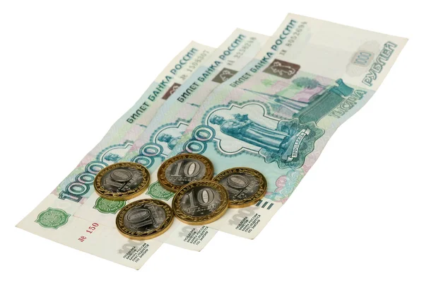 Rublos russos — Fotografia de Stock