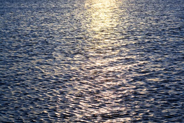 Рефлексия Солнца Тёмно Синем Море — стоковое фото