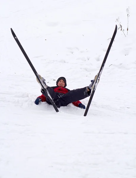 Skiër vrije tijd — Stockfoto