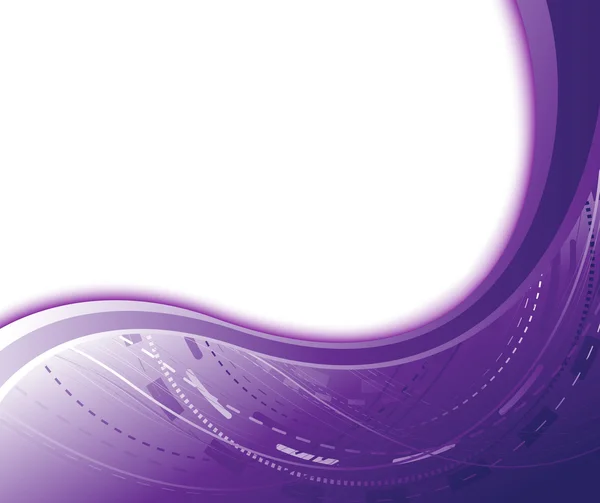 Banner geométrico abstrato violeta — Vetor de Stock