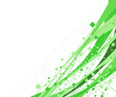 Abstract green decorational background clipart