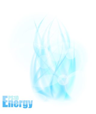 Blue energy concept template clipart