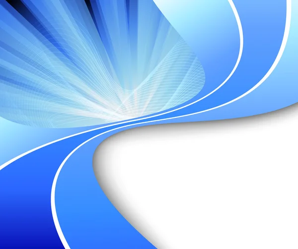 Strahl abstrakter blauer Hintergrund — Stockvektor