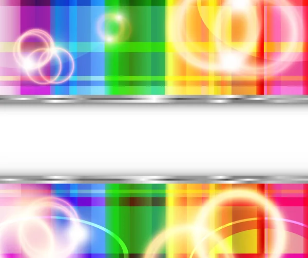 Rainbow bakgrund med facklor — Stock vektor