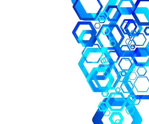 青色のハイテク抽象背景 ベクトル イラスト — ストックベクタ