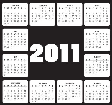 kalender voor 2011