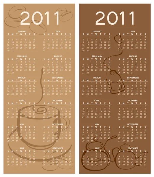 Calendar for 2011 — Stock Photo, Image