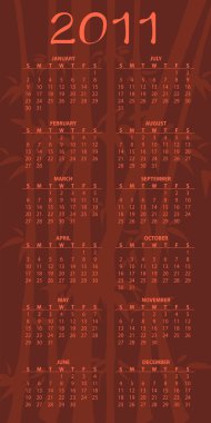 kalender voor 2011