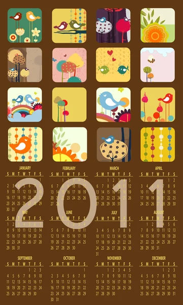 Calendar pentru 2011 — Fotografie, imagine de stoc
