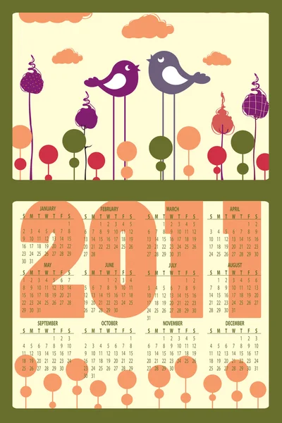 Calendario per il 2011 — Foto Stock