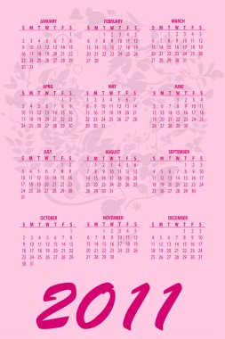 kalender voor 2011