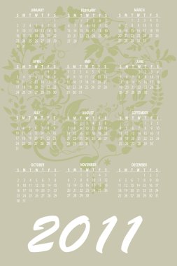 kalender voor 2011