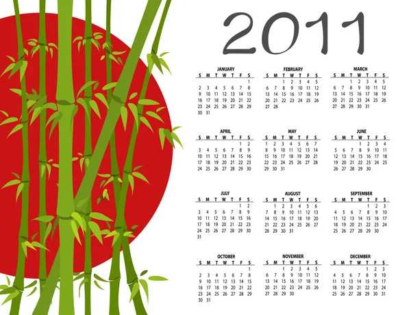 Calendar pentru 2011 — Fotografie, imagine de stoc