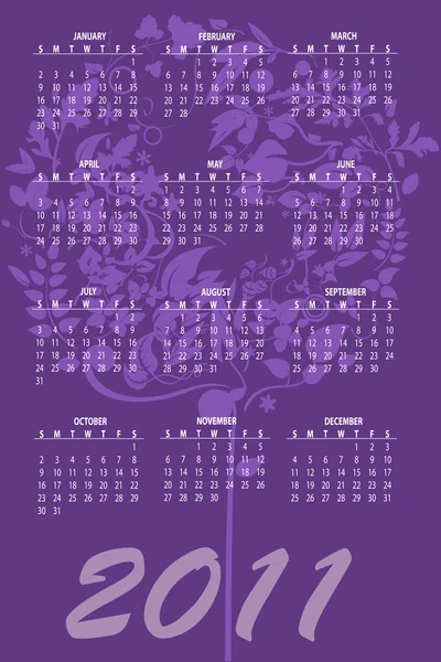 Kalender voor 2011 — Stockfoto