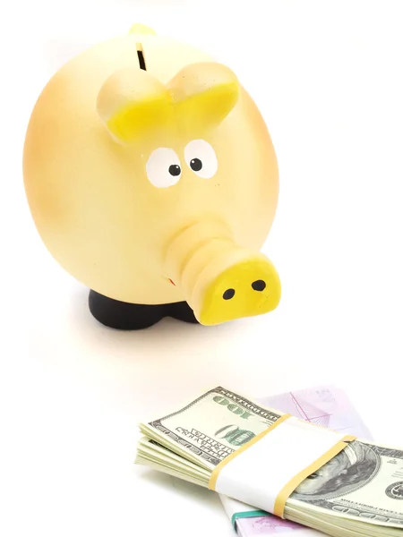 Piggy piggy bank with U.S. — Stock Photo, Image