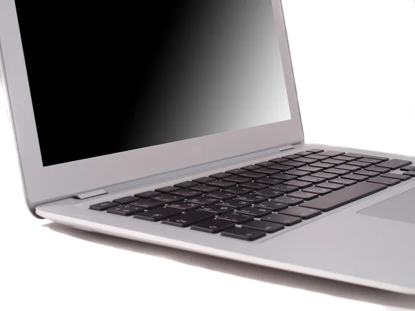 Laptop op witte achtergrond — Stockfoto
