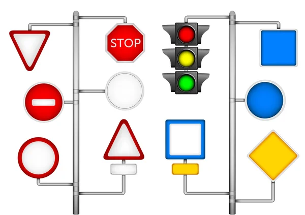 Formulaires pour une signalisation routière — Image vectorielle