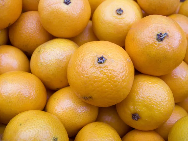 Tangerines on a counter macro3 — Stock Photo, Image